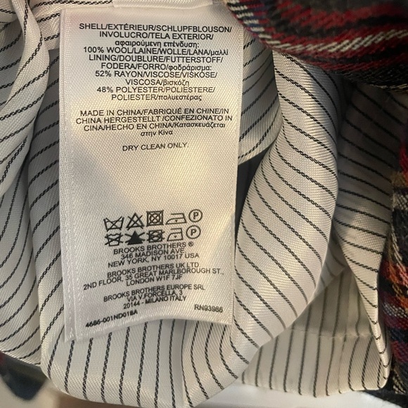 Brooks brothers Plaid Wool Dress - Size 8 - Picture 5 of 8